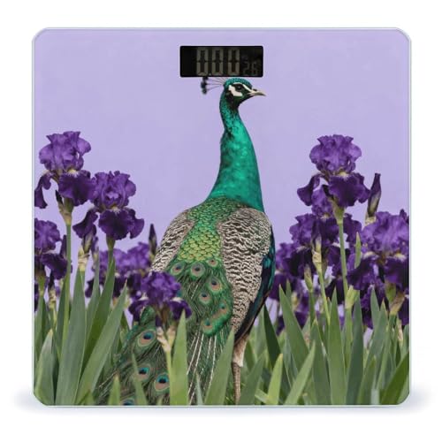 Báscula digital para baño Green Peafowl con sensor de alta precisión miniatura 1