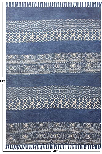 Tapis géométrique en coton pour sublimer et protéger votre salon - 4