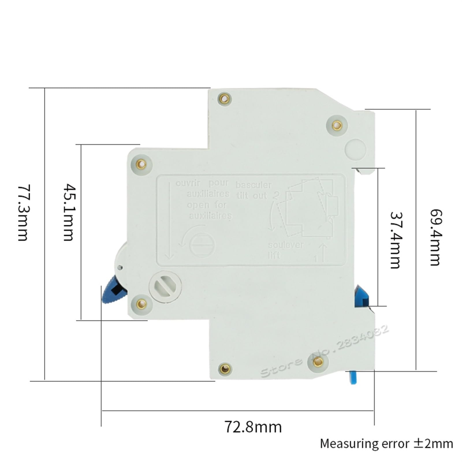 1P + N 1 pôles 6A 10A 16A 20A 25A 32A 40A 63A 230V ~ Mini disjoncteur C Type C courbe de protection DZ391-32 C16(10)