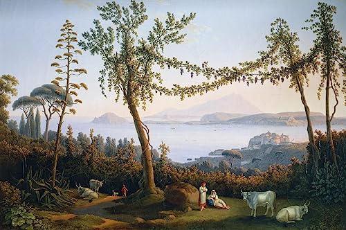 Affiche Impression Prints Golfe de Pozzuoli | Toile Abstraite Art 60x90cm