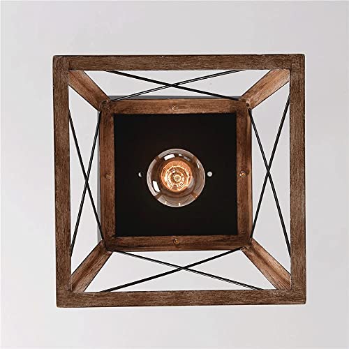Lámpara de araña rústica ajustable para iluminar tu comedor con estilo 6