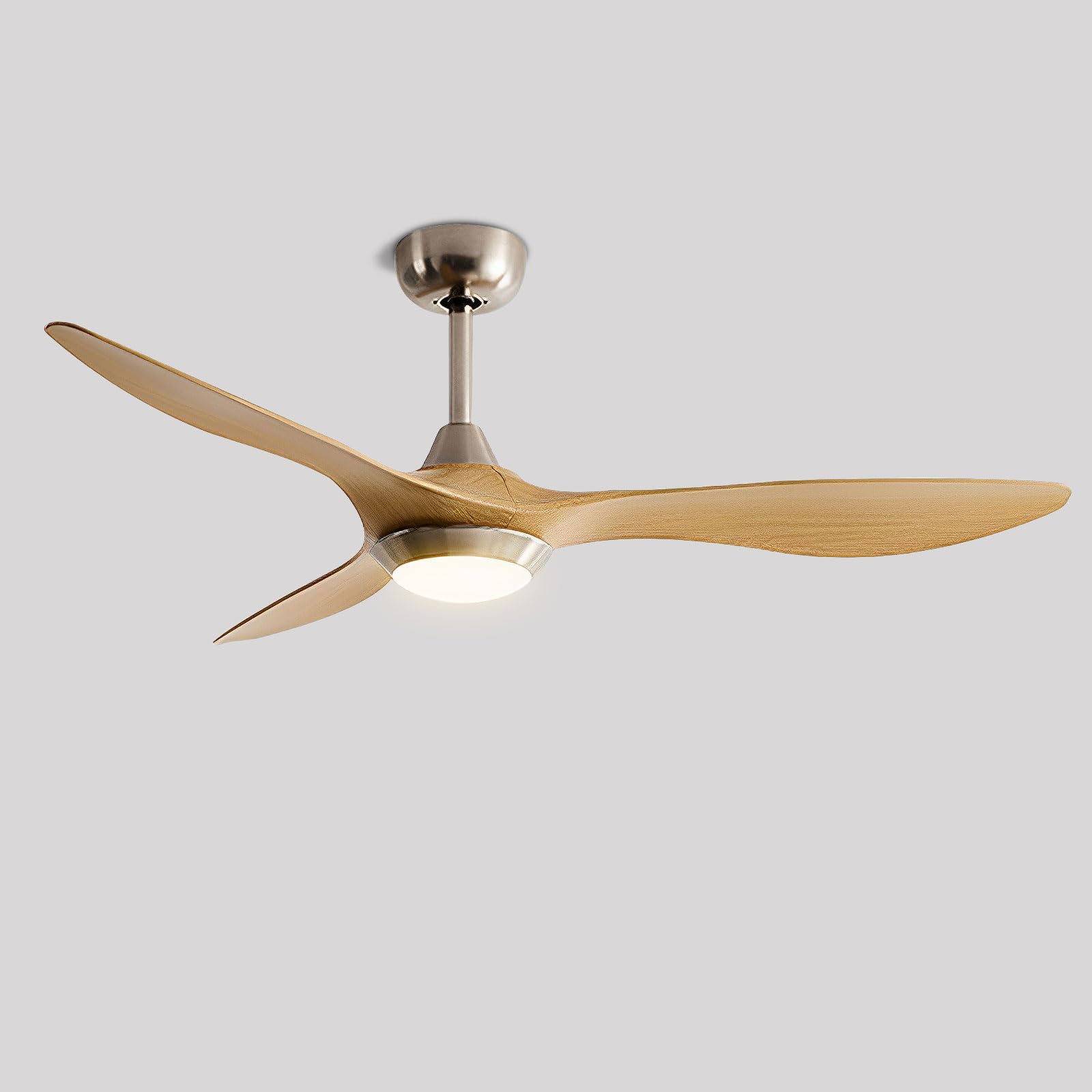 SXDMOUBK Modern 52in Ceiling Fan With Light Remote 6 Speeds Fans Indoor Quiet Lights For Bedroom Lounge Room Living 3 ABS Blades, Reversible DC Motor