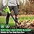 Leaf Blower Cordless with Battery and Charger, 20V Electric Leaf Blower 120MPH Small Leaf Blower, Lightweight Battery Leaf Blower Yard Tools Grass Blowers for Lawn Care Patio Backyard Garden Floor