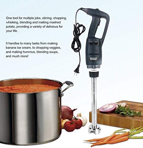 Zz Pro Commercial Electric Big Stix Immersion Blender Hand Held Variable Speed Mixer 500 Watt Power With 16-Inch Removable Shaft, 35-Gallon Capacity(Lw500S16) #TOP7