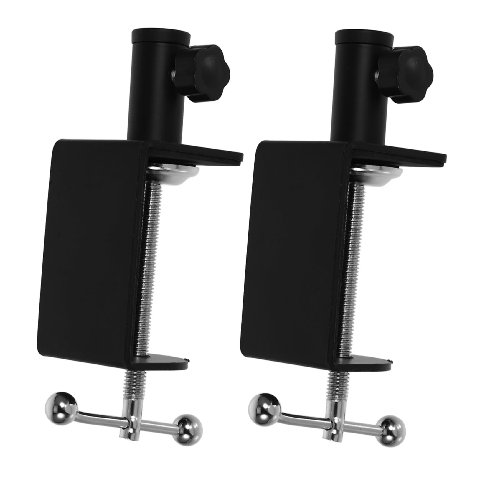 Cabilock 2Pcs Adjustable Desk Base Clamps C Clamp for Mic Stand and Accessories Easy Installation Versatile Table Mount for Enhanced Workspace Stability