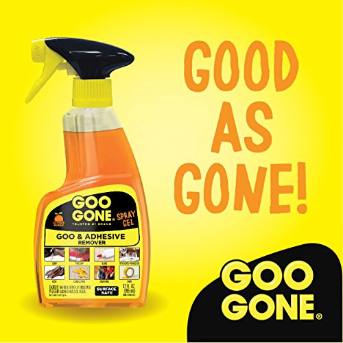 Goo Gone Original Spray Gel [6 Pack] - Removes Chewing Gum, Grease, Tar, Stickers, Labels, Tape Residue, Oil, Blood, Lipstick, Mascara, Shoe Polish, Crayon, Etc. - 12 Ounce #TOP4