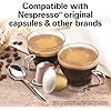 Hamilton Beach Espresso Machine, Compatible with Nespresso Pods, Single Serve Coffee Maker, Powerful Italian 19 Bar Pump, 22 oz. Water Reservoir, Custom Cup Size, Holds 13 Capsules, Black (40726)