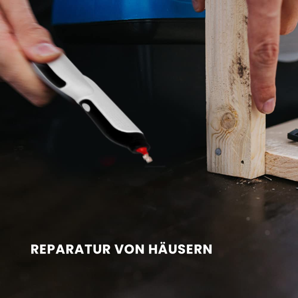 STREND PRO Heißklebepistole, Akku-Klebepistole, Akku-Mini-Montagekleber, Schnellheiz-Klebepistole, 6 Sek. Aufheizzeit, 7-mm-Heißklebestifte, Micro-USB-Ladegerät, kleine Heimwerkerarbeiten, schnelle Re