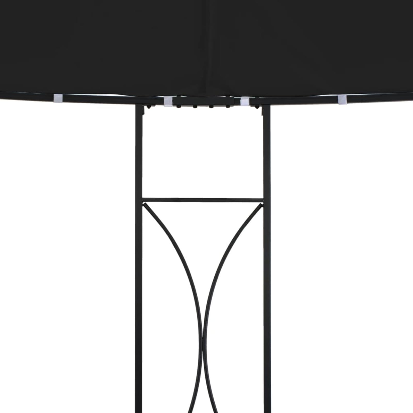JUDYY Pavillon, Gartenpavillon, Pop-Up Partyzelt, Festzelt, Pavillon, Garden Decoration, Canopy Tent, Lagerzelt, 300 x 290 cm Anthrazit Rund