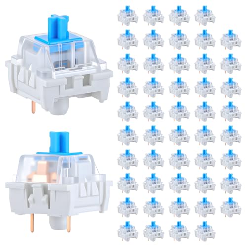 50 PCS Mechanical Keyboard Switches Keyboard Clicker 3 Pin Blue Switch Replacement Keyboards Keys