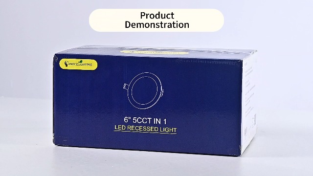 DLLT 8 Inch Recessed LED Ceiling Lights - 6 Pack, 5CCT Dimmable, Canless Wafer, 1800LM, ETL Certified - View #4