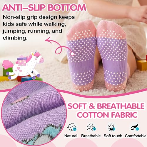 Image of Unicorn Socks Gifts for Girls kids Cute Animal Fun Crew Fashion Funny Novelty Soft Cotton Socks 6 Pairs