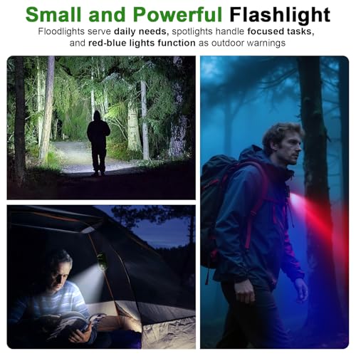 Lampe de poche EDC étanche IPX6 rechargeable 3 modes d'éclairage