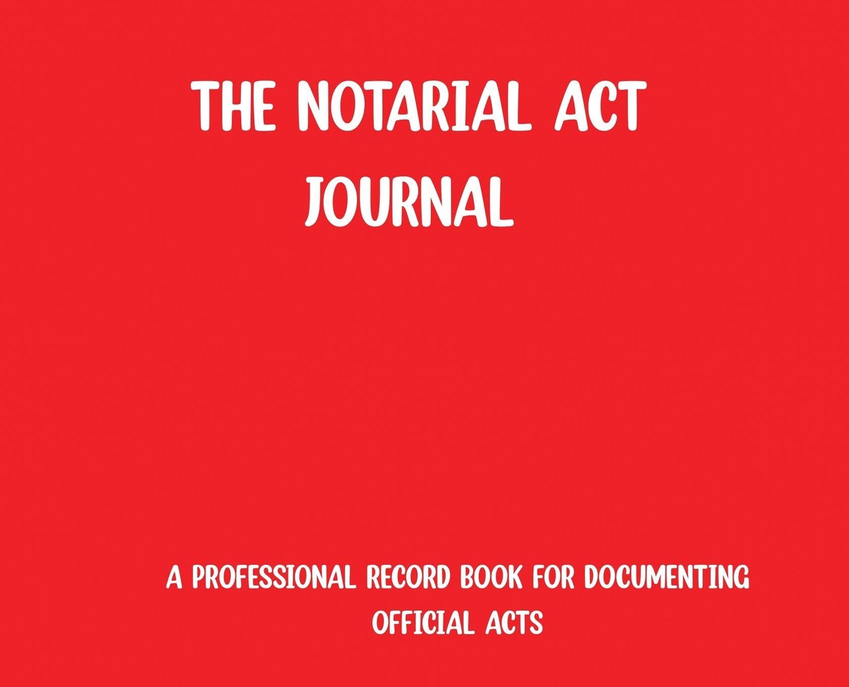 The Notarial Act Journal- Red