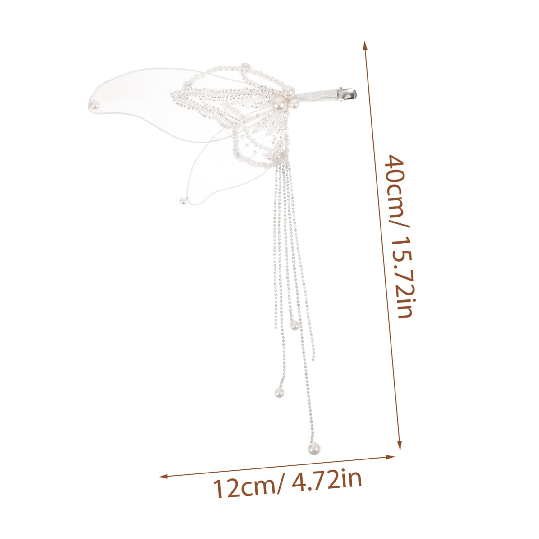 VICASKY 3 Paia Clip per con Nappine e Fermagli Leggeri ed Eleganti per Spose e Ragazze Accessori Raffinati per Acconciature Matrimonio e Cerimonie