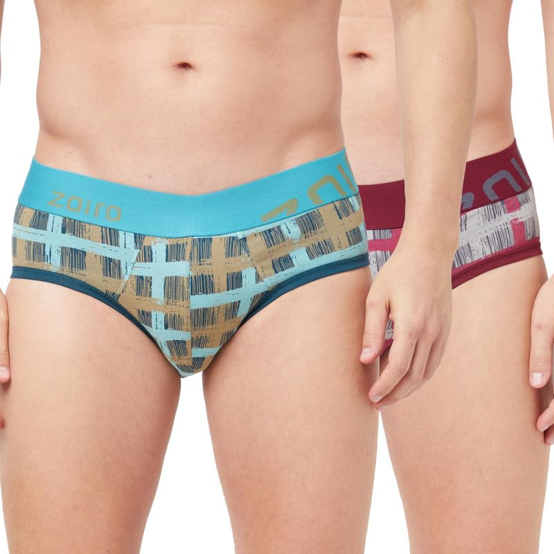 Image of Zoiro Men's Brief | Soft Band | Soft No-Marks Elastic | Breathable Innerwear | Pack of 1 | Color May Vary