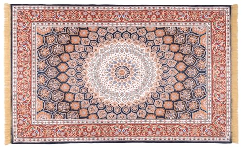 Image of Linen Basics 5 x 7 Feet 3D Multi Printed Vintage Mandala Carpet Rug Runner and Carpets for Bedroom /Living Area /Home with Anti Slip Backing (Multi Floral, 5x7 Feet)