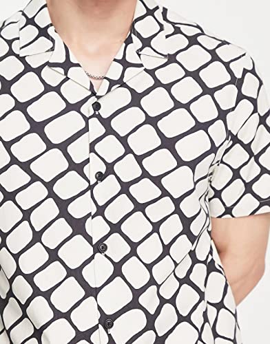 Image of DHRUVI TRENDZ Men's Rayon Regular Fit Shirt Casual Stylish|Printed | Half Sleeve | Formal Shirts| Summer Button-Down