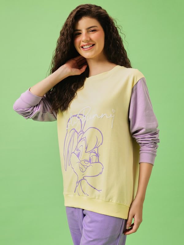 Image of Clovia Women's Terry Cotton Winterwear Sweatshirt
