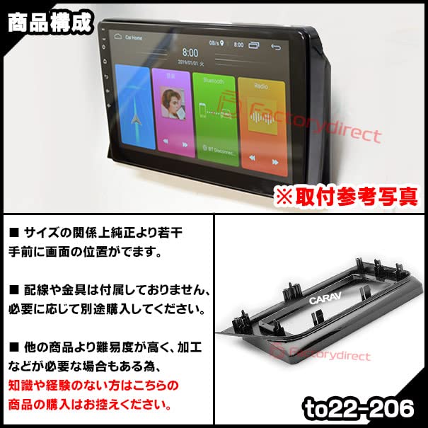 Amazon | ファクトリーダイレクト ナビフレーム ca-to22-206a 海外製