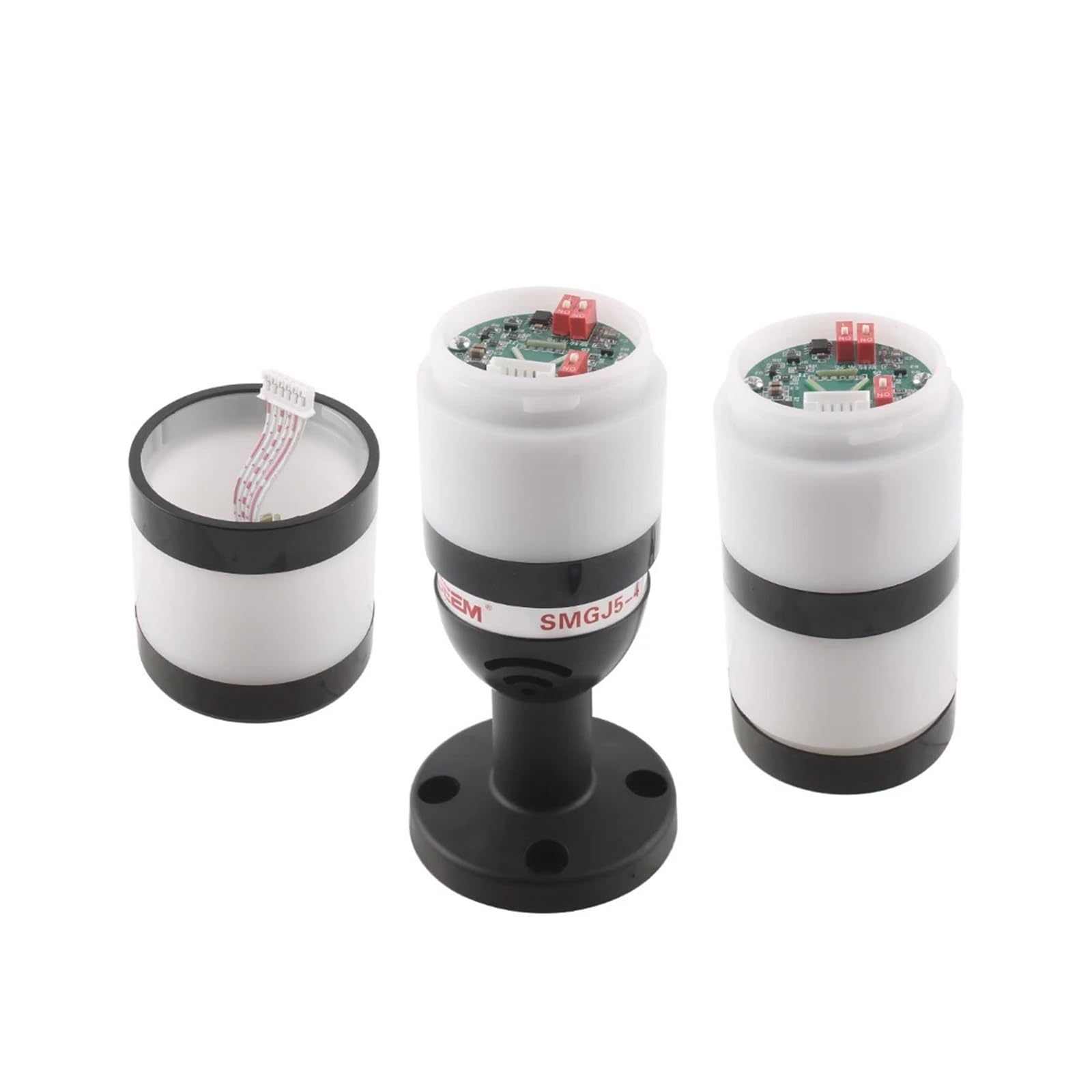 Dispositivo de alarma rotativo industrial de señal con sonido 12 V 24 V 110 V 220 VCA 1-5 opcional