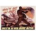 They've Got the Guts Back Em Up with More Metal WWII War Propaganda Art Print Poster 19 x 13in