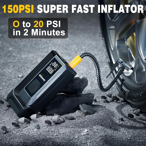 Jump Starter 4500A Car Jumper Starter Portable with 150PSI Tire Inflator, Battery Jumper Starter Portable, Air Compresso - Additional View