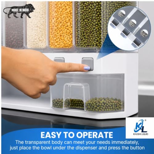 VIKEYHOME 6-Grid Round Food Dispenser W - Image 6