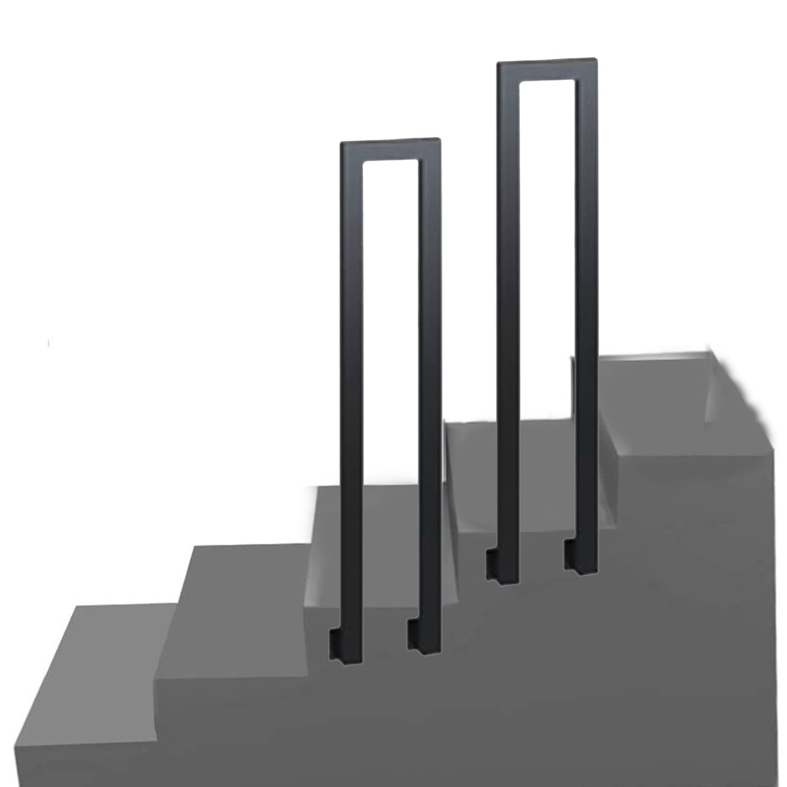 Barre de support pour escalier extérieur en fer forgé au quotidien