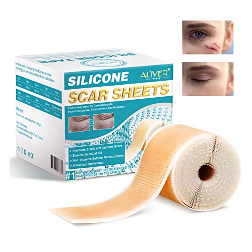 Silicone Scar Sheets (1.6 x 120 Inch), Medical Grade Silicone Scar