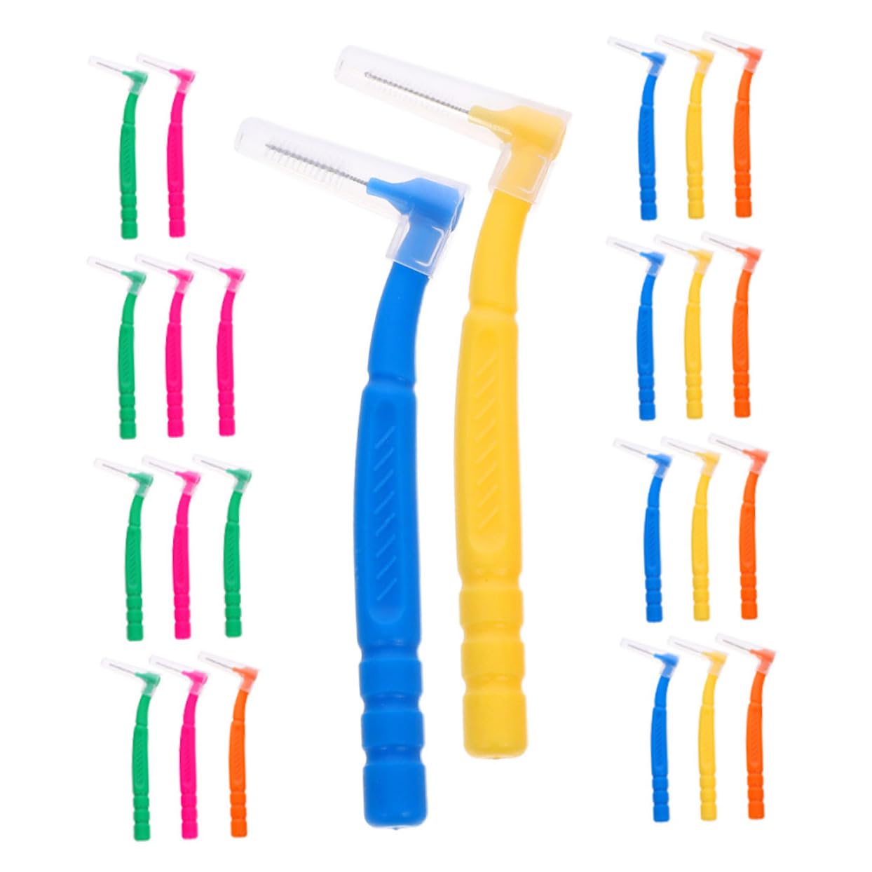 Baluue 120piezas Cepillos Interdentales Ligeros y Convenientes Para Cuidado Bucal Limpieza De Espacios Entre Dientes Disponibles