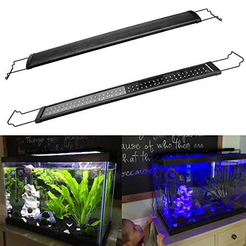 MingDak Full Spectrum LED Aquarium Light,Fish Tank Light with Aluminum Housing Extendable Brackets,White Blue Red Green LEDs for Freshwater Plants,30 to 36-inch,6500K - Thumbnail 5