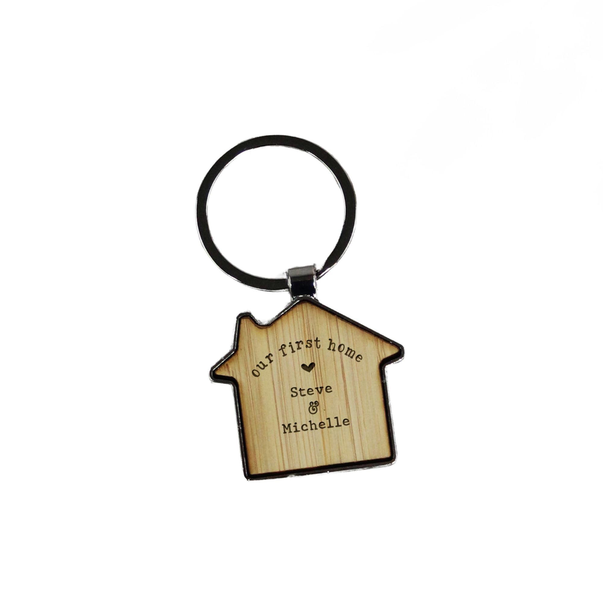 Ebuygb Unisex One Keyring Personalised House Keyring, Our First Home, Housewarming Key Chain, Moving House Gift, New Home Keyring (One Keyring)