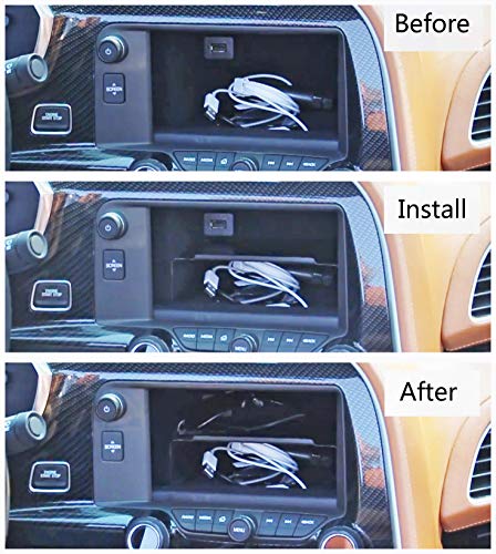 Dash Storage Bin Accessory Shelf Compatible With 2014-2019 C7 Stingray Z06 Grandsport Corvette #TOP4