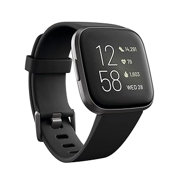 Fitbit Versa 2 Health & Fitness Smartwatch (Black)