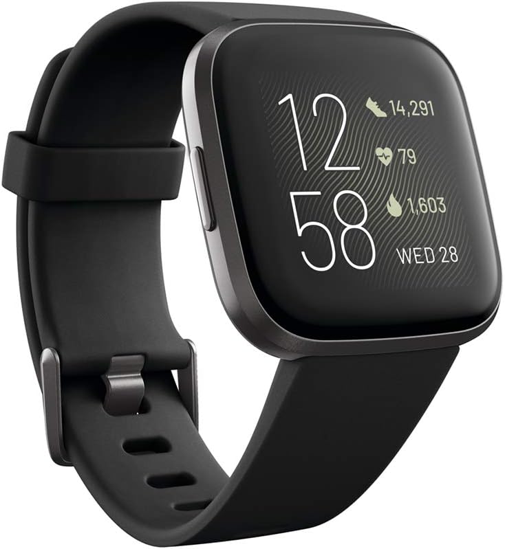 Fitbit Versa 2 Health & Fitness Smartwatch with Voice Control, Sleep Score & Music