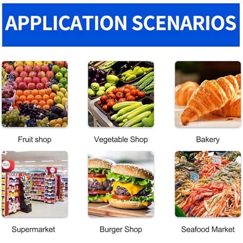 Báscula comercial con impresora térmica y pantalla doble miniatura 7