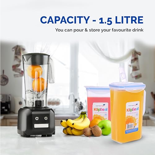 Homeshopa 2 Pack 1.5L Fridge Door Water Pitcher with Handle, BPA Free Plastic Pitcher with Flip Top Lid - Image 4