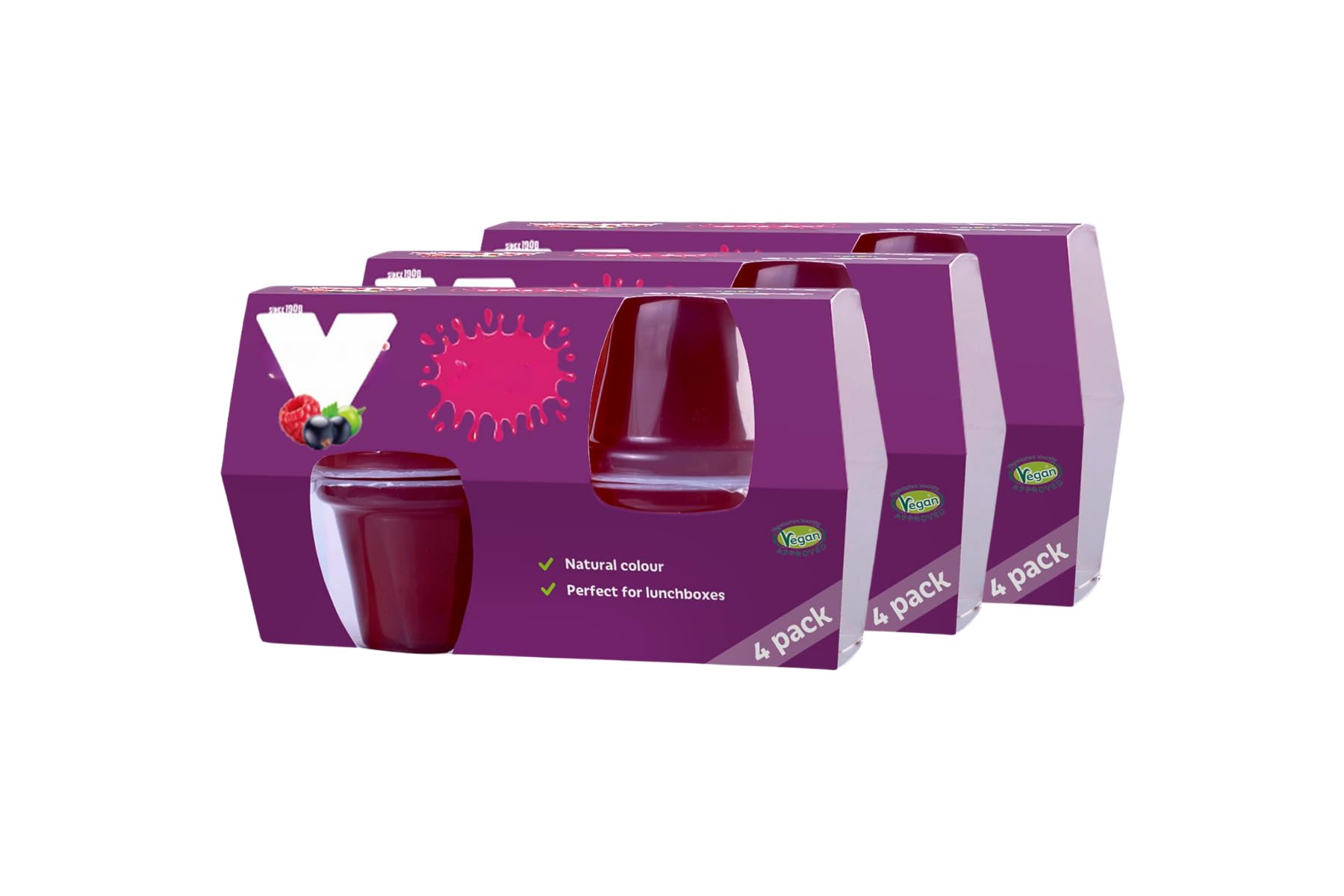 Jelly Pots 4 X 90g X Pack Of 3 - The Great Taste Of In An Irresistible, Fruity Dessert! - Made With The Secret Flavour - Seriously Mixed Up Fruit!