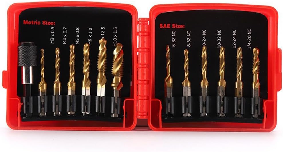 DEWALT Drill Tap Set, Impact Ready, 1/4Inch, 5Piece (DWADTQTR5SET