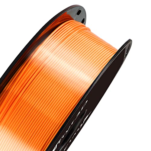 Image of TTYT3D Shine Orange Silk 3D Printer PLA Filament, 1.75mm 3D Printing Material Widely Compatible FDM 3D Printer, 1KG 2.2LBS Spool Filament