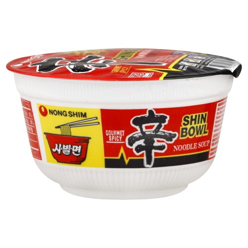 Nongshim Shin Bowl Noodle, Gourmet Spicy Picante, 3.03 Ounce (Pack of 12) image 2