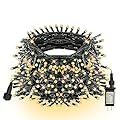 TW SHINE Christmas Lights, 200 LED 66FT Outdoor Christmas Lights Plug in with 8 Modes, Waterproof Christmas Lights Outdoor, Indoor Xmas Decorations for Party Yard House Decor, Warm White