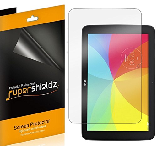 Supershieldz (3 Pack) Designed for LG G Pad II 10.1 inch Screen Protector, High Definition Clear Shield (PET)