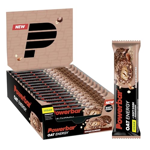 Powerbar - Oat Energy Cereal - Cacao Almond - 15x50g - Barrita energética vegana con carbohidratos y magnesio - sin aceite de palma