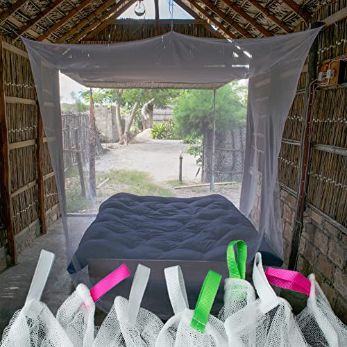 HAWK OUTDOORS XXXL Reise Moskitonetz für Doppelbett 220 x 200 x 220 cm I 240 Mesh Insektennetz Fliegengitter Mückenschutz Insektenvorhang Baldachin Mückennetz - Image 5