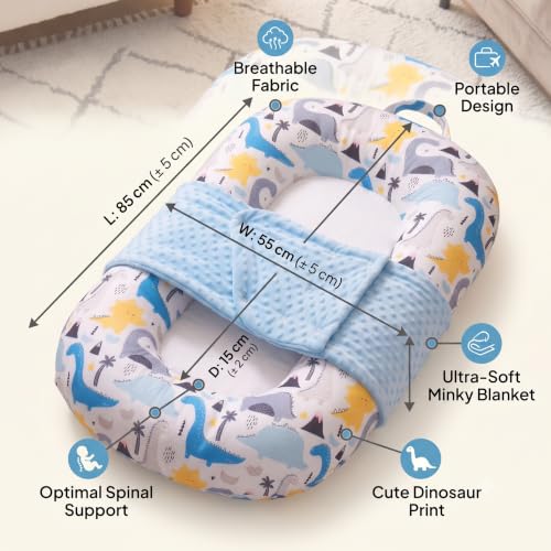 Image of ๐ช๐ข๐ข๐ ๐ญ๐ฌ Baby Head Support Pillow | Newborn Sleeping Pillow | Soft Cotton Baby Cushion | Infant Neck Support Pillow | Travel & Crib Use | 0-12 Months