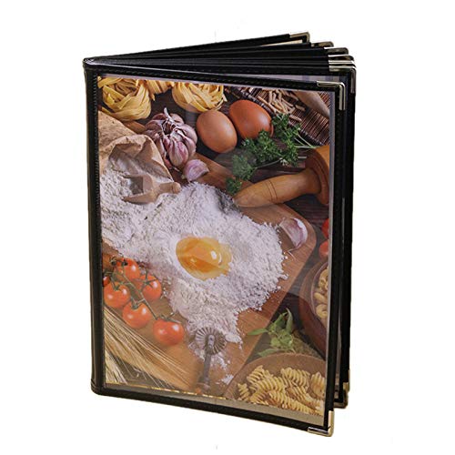 3 Couvertures De Menu Restaurant Transparentes A4 10 Pages Style Café Bar - Lot De 3