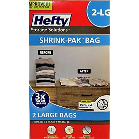 Hefty Vacuum Seal SHRINK-PAK BAG Cover