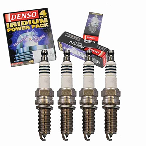 4 pc DENSO Iridium Power Spark Plugs compatible with Hyundai Elantra 1